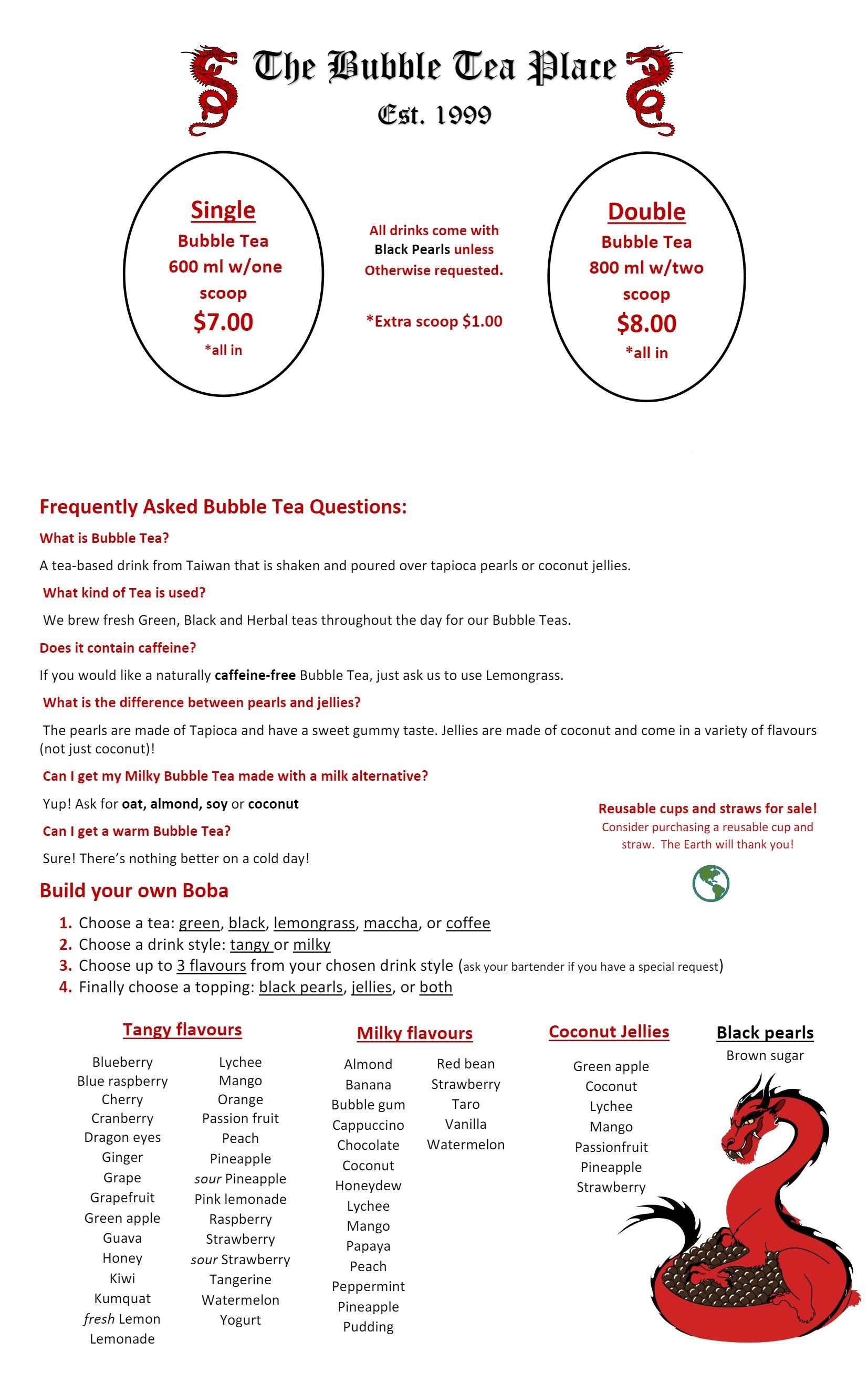 Page 1 of the menu